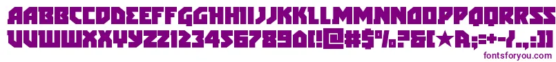 Czcionka arcticguardian – fioletowe czcionki