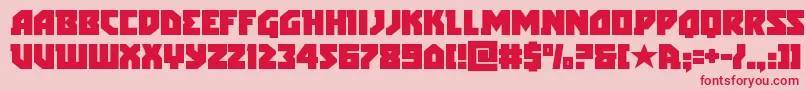 arcticguardian Font – Red Fonts on Pink Background