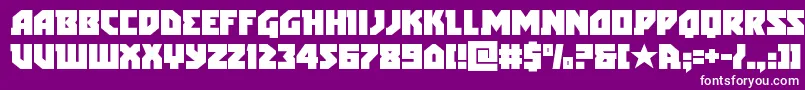 arcticguardian Font – White Fonts on Purple Background