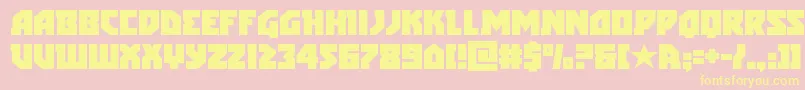 arcticguardian Font – Yellow Fonts on Pink Background