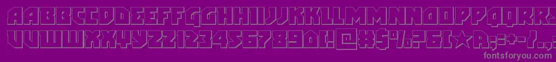 arcticguardian3d Font – Gray Fonts on Purple Background