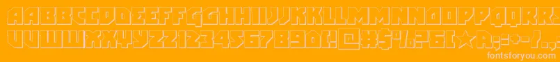 arcticguardian3d Font – Pink Fonts on Orange Background