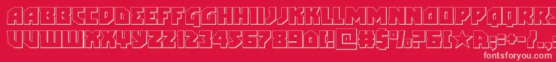 arcticguardian3d Font – Pink Fonts on Red Background