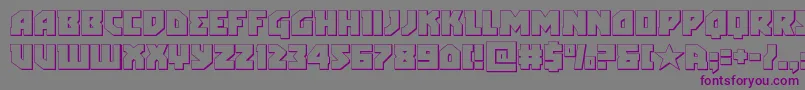 arcticguardian3d Font – Purple Fonts on Gray Background