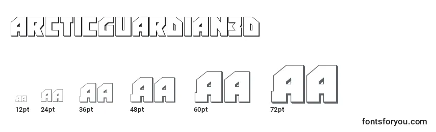 Arcticguardian3d Font Sizes