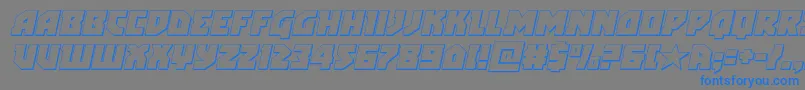 Więcej informacji o czcionce arcticguardian3dital Czcionka arcticguardian3dital – niebieskie czcionki na szarym tle