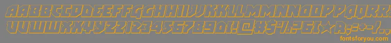 arcticguardian3dital-Schriftart – Orangefarbene Schriften auf grauem Hintergrund