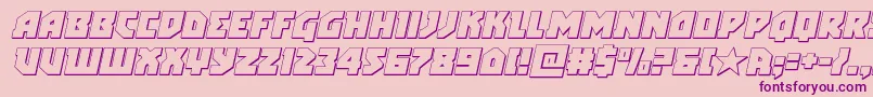 arcticguardian3dital-Schriftart – Violette Schriften auf rosa Hintergrund