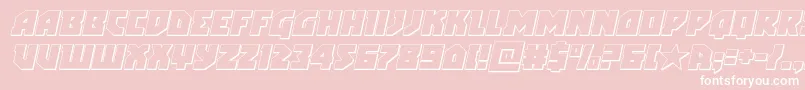 arcticguardian3dital Font – White Fonts on Pink Background