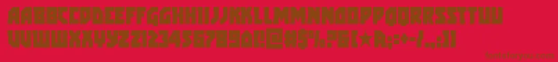arcticguardiancond Font – Brown Fonts on Red Background