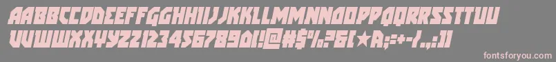 arcticguardiancondital Font – Pink Fonts on Gray Background