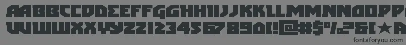 Шрифт arcticguardianexpand – чёрные шрифты на сером фоне