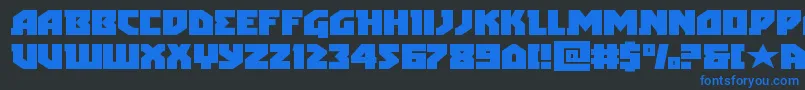arcticguardianexpand Font – Blue Fonts on Black Background