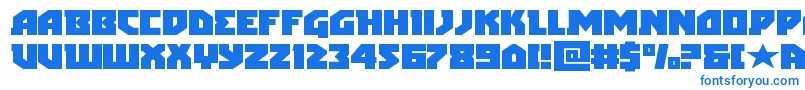 arcticguardianexpand Font – Blue Fonts on White Background
