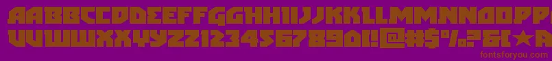 arcticguardianexpand Font – Brown Fonts on Purple Background