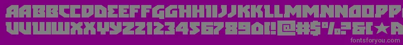 arcticguardianexpand Font – Gray Fonts on Purple Background
