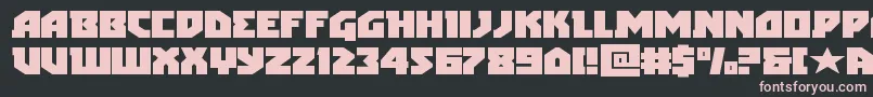 arcticguardianexpand Font – Pink Fonts on Black Background