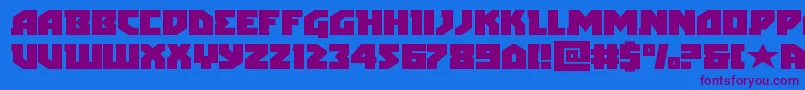Шрифт arcticguardianexpand – фиолетовые шрифты на синем фоне