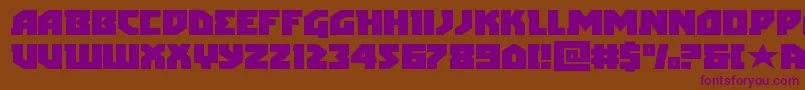 arcticguardianexpand Font – Purple Fonts on Brown Background
