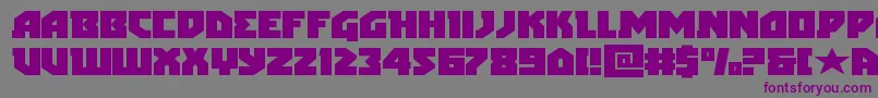 arcticguardianexpand Font – Purple Fonts on Gray Background