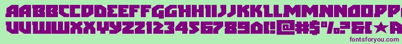 Шрифт arcticguardianexpand – фиолетовые шрифты на зелёном фоне