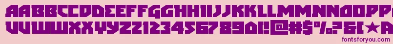 arcticguardianexpand Font – Purple Fonts on Pink Background