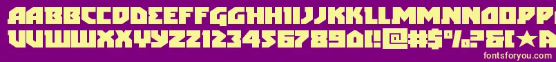 Шрифт arcticguardianexpand – жёлтые шрифты на фиолетовом фоне