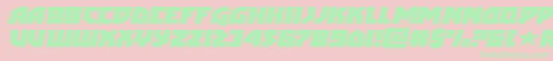 arcticguardianexpandital Font – Green Fonts on Pink Background