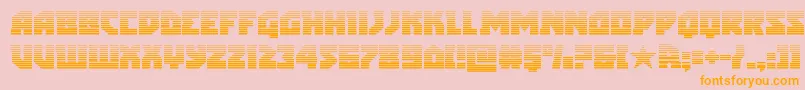 arcticguardiangrad Font – Orange Fonts on Pink Background