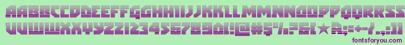 arcticguardiangrad Font – Purple Fonts on Green Background