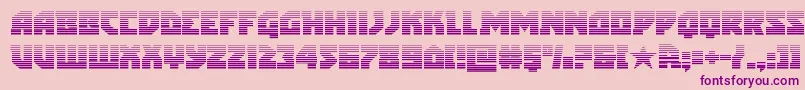 arcticguardiangrad Font – Purple Fonts on Pink Background