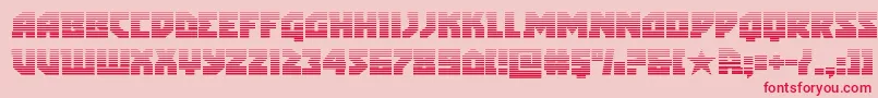 arcticguardiangrad Font – Red Fonts on Pink Background