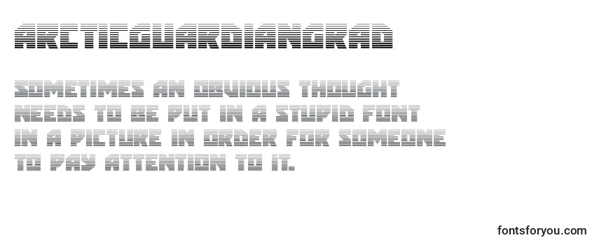 Шрифт Arcticguardiangrad