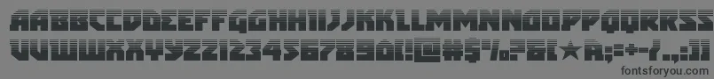 フォントarcticguardianhalf – 黒い文字の灰色の背景