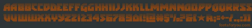 arcticguardianhalf Font – Brown Fonts on Black Background