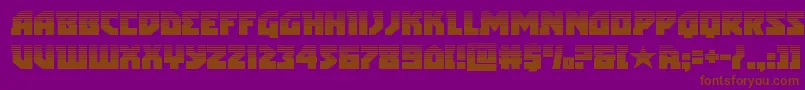 arcticguardianhalf Font – Brown Fonts on Purple Background