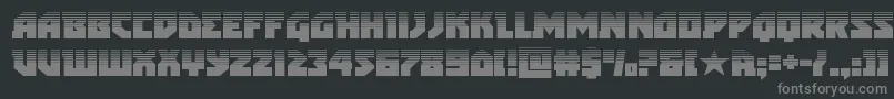 arcticguardianhalf Font – Gray Fonts on Black Background
