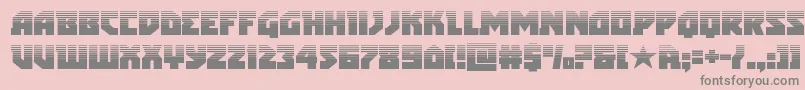 フォントarcticguardianhalf – ピンクの背景に灰色の文字