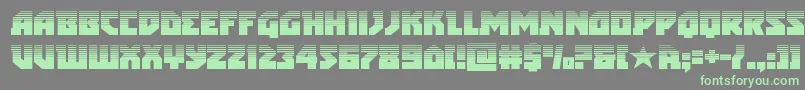 arcticguardianhalf-Schriftart – Grüne Schriften auf grauem Hintergrund