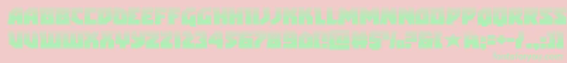 arcticguardianhalf Font – Green Fonts on Pink Background