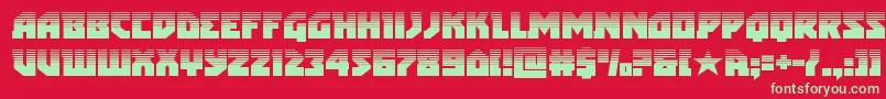 arcticguardianhalf Font – Green Fonts on Red Background