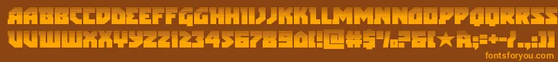 Шрифт arcticguardianhalf – оранжевые шрифты на коричневом фоне
