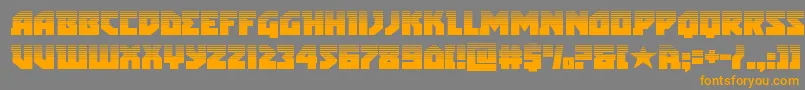 Шрифт arcticguardianhalf – оранжевые шрифты на сером фоне