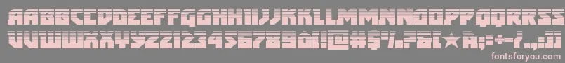 Шрифт arcticguardianhalf – розовые шрифты на сером фоне
