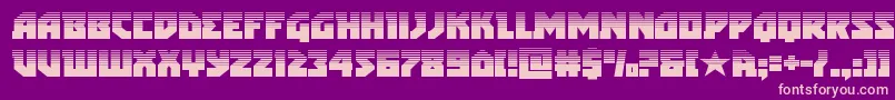 arcticguardianhalf Font – Pink Fonts on Purple Background