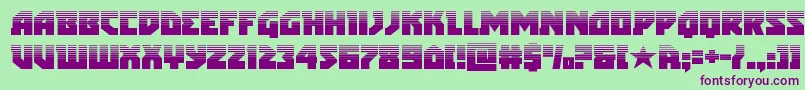 arcticguardianhalf-Schriftart – Violette Schriften auf grünem Hintergrund