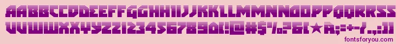 arcticguardianhalf-Schriftart – Violette Schriften auf rosa Hintergrund