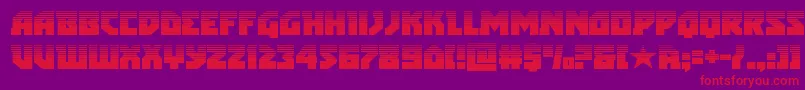 arcticguardianhalf Font – Red Fonts on Purple Background
