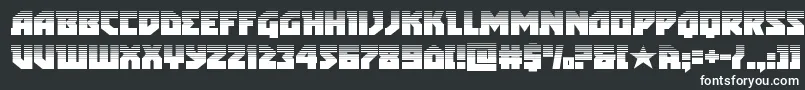 フォントarcticguardianhalf – 白い文字