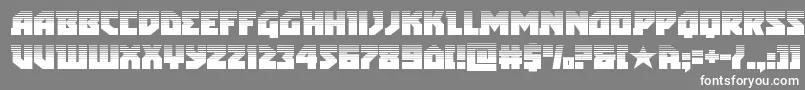 arcticguardianhalf-Schriftart – Weiße Schriften auf grauem Hintergrund